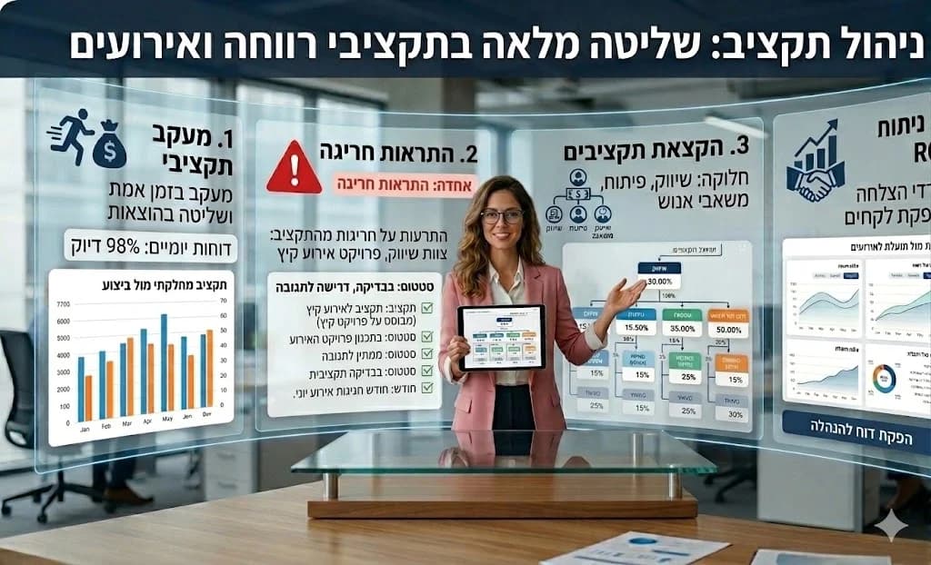 לוח בקרה לתקציב